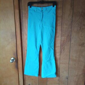 Discount Divas Women's Blue Stretch Flare Pants Size S